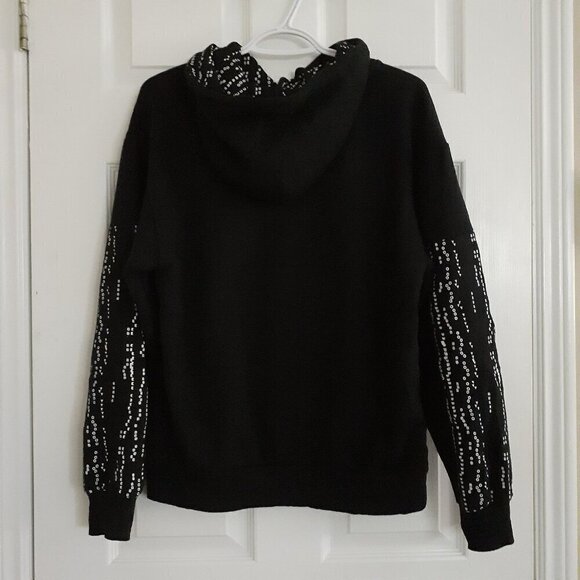 Atsuko Unisex Women's Size XS Cowboy Bebop 90's Anime Black White Hooded Sweater - Picture 8 of 13